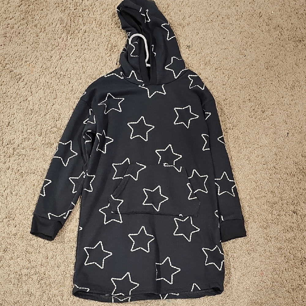 Black Star Pattern Hoodie